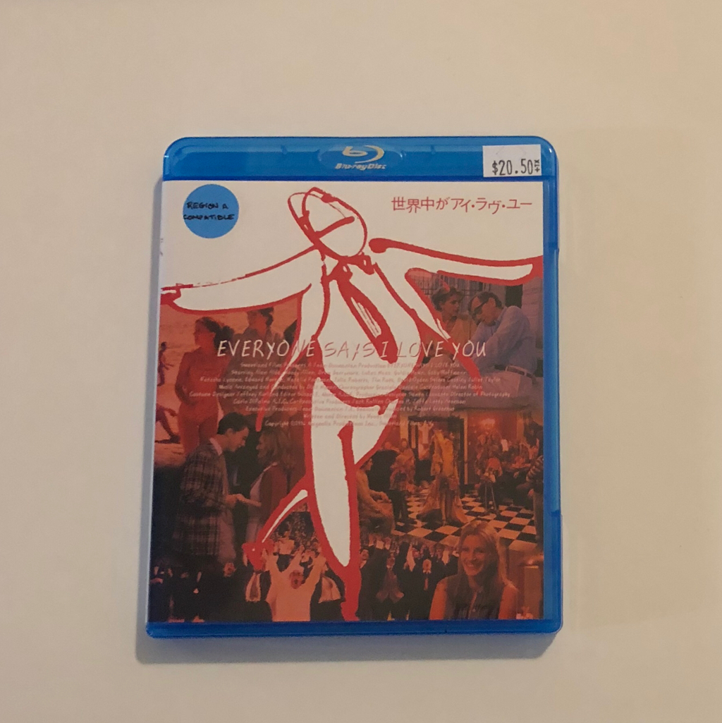 Everyone Says I Love You Woody Allen Japanese Blu Ray